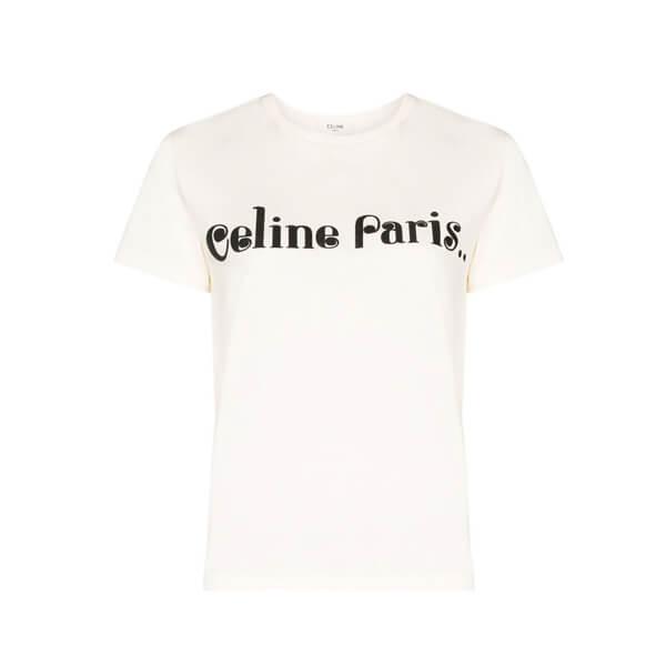 新作 CELINE セリーヌ スーパーコピー ロゴ Tシャツ 2X406090K